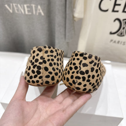 THE ROW 26S BALLET FLATS IN SPOTTED CALF HAIR