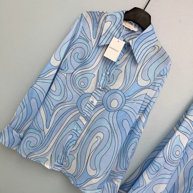 ZIMMERMANN 26S SHIRT AND SKIRT SET STYLE 116