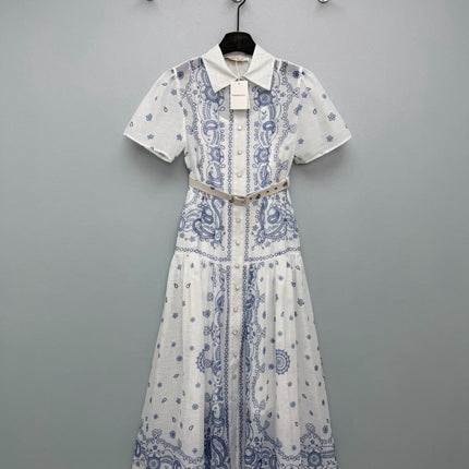 ZIMMERMANN 26S SHORT-SLEEVE SHIRT DRESS STYLE 109