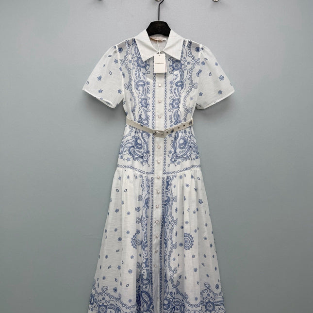 ZIMMERMANN 26S SHORT-SLEEVE SHIRT DRESS STYLE 109