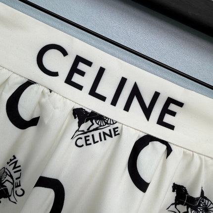 CELINE 26S PATTERNED SKIRT 403