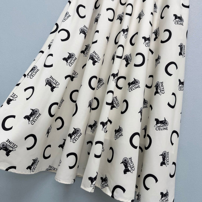 CELINE 26S PATTERNED SKIRT 403