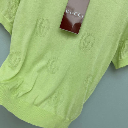 GUCCI 26S SHORT-SLEEVE KNIT SWEATER 389