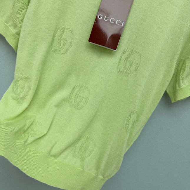 GUCCI 26S SHORT-SLEEVE KNIT SWEATER 389