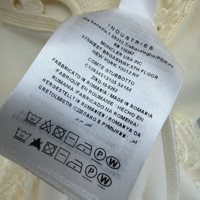 MONCLER 26S LACE-TRIM T-SHIRT DRESS 704