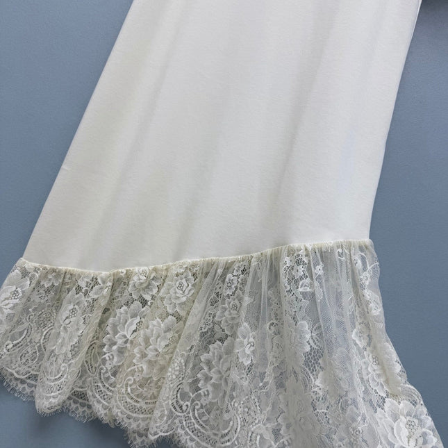 MONCLER 26S LACE-TRIM T-SHIRT DRESS 704