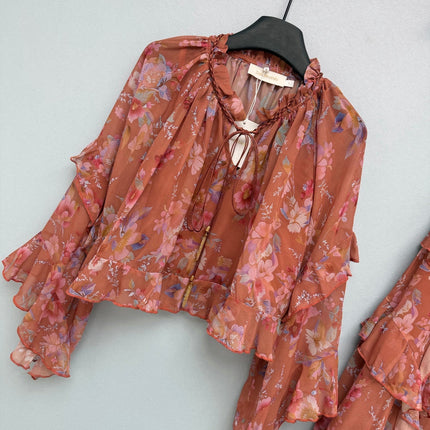 ZIMMERMANN 26S TOP AND SKIRT SET STYLE 64