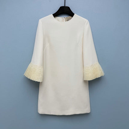 VALENTINO 26S PLEATED SLEEVE DRESS 133
