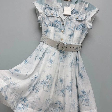 ZIMMERMANN 26S SLEEVELESS DRESS WITH BELT STYLE 30