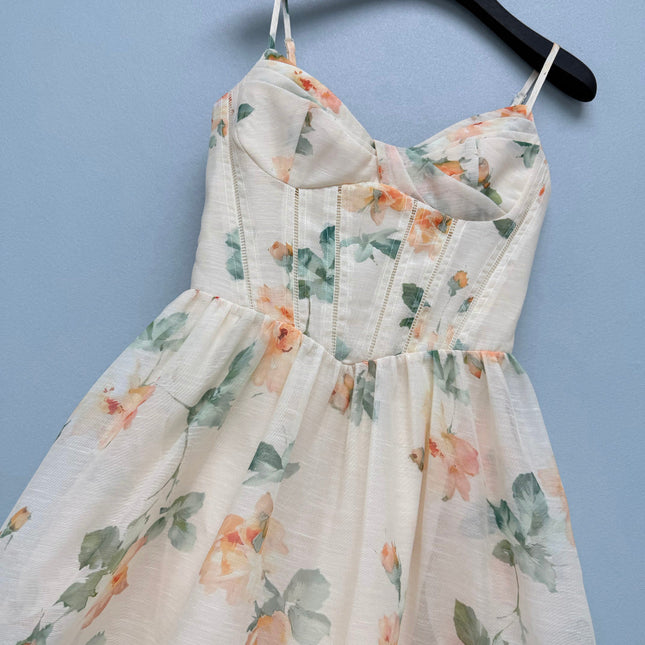 ZIMMERMANN 26S FLORAL SPAGHETTI STRAP DRESS STYLE 23