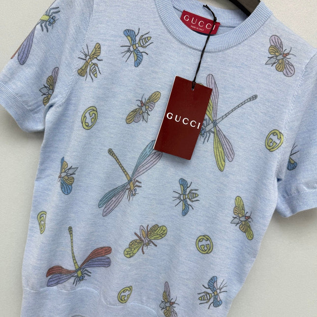 GUCCI 26S SHORT-SLEEVE KNIT SWEATER 390