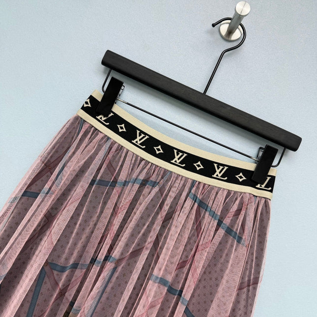 LV 26S PATTERNED CHIFFON SKIRT STYLE 169