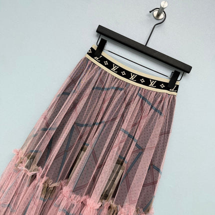 LV 26S PATTERNED CHIFFON SKIRT STYLE 169