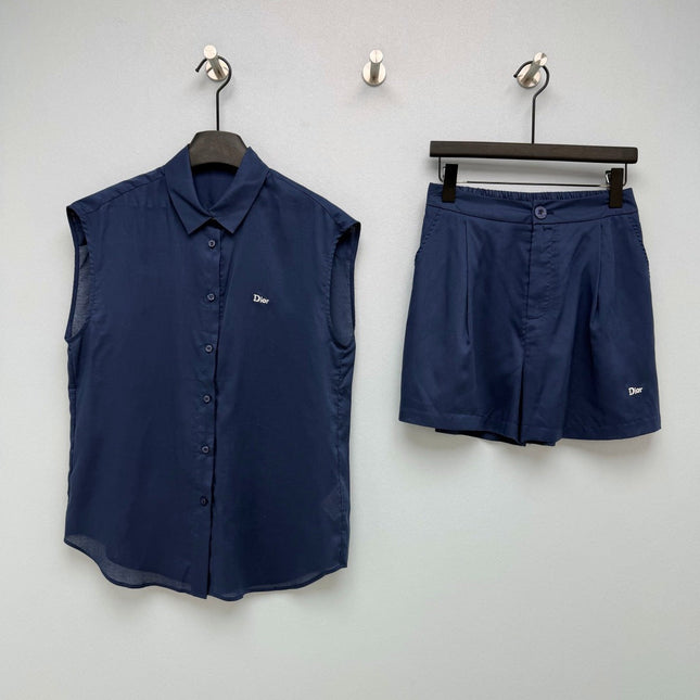 DIOR 26S TWO-PIECE BLAZER AND SHORTS SET 1426