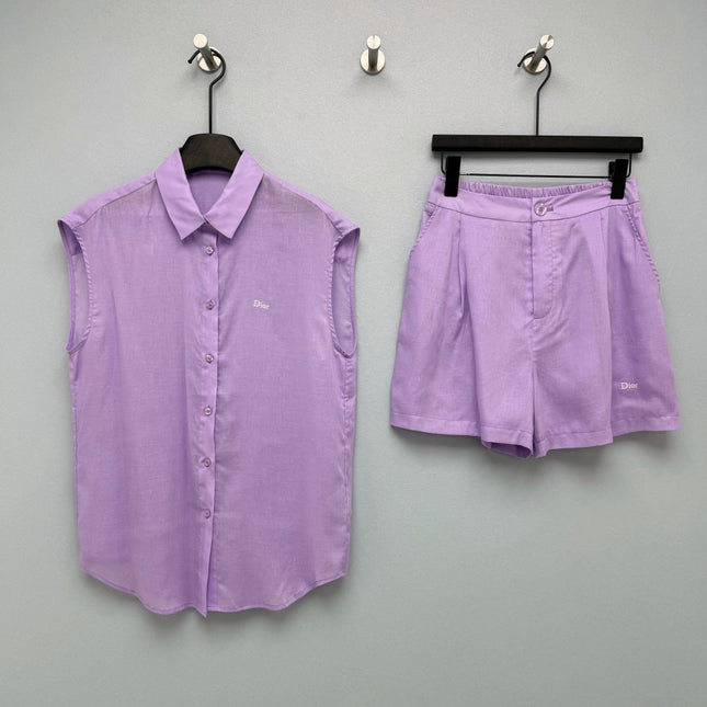 DIOR 26S TWO-PIECE BLAZER AND SHORTS SET 1425
