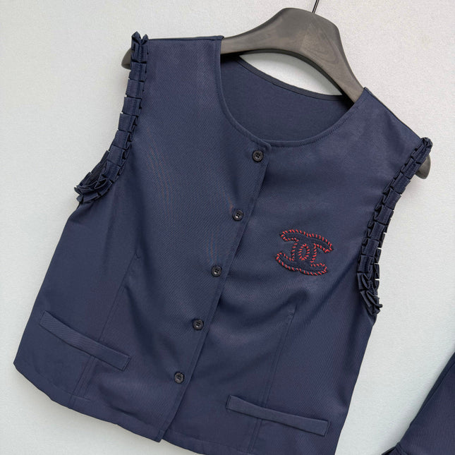 CHANEL 26S VEST TOP & SHORTS SET STYLE 1175