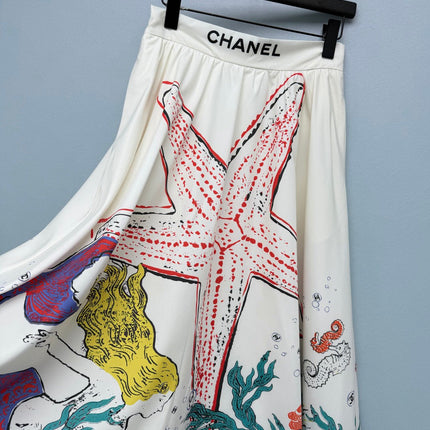 CHANEL 26S PATTERNED MIDI SKIRT STYLE 1122