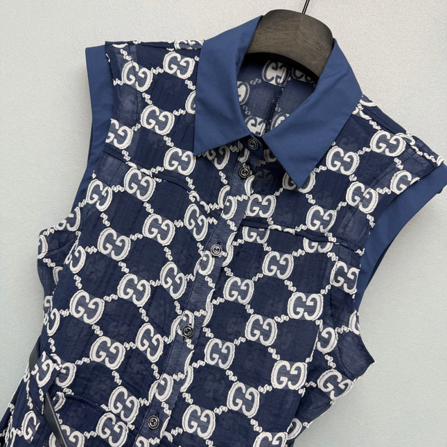 GUCCI 26S SLEEVELESS SHIRT DRESS 420