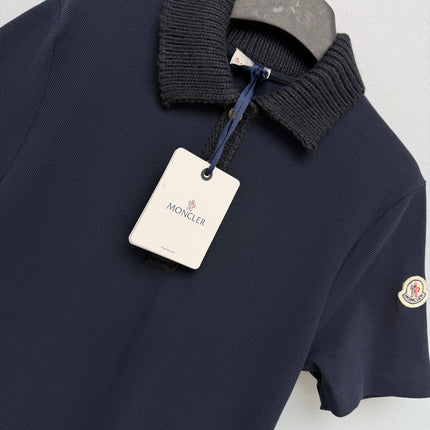 MONCLER 26S SHORT-SLEEVE POLO DRESS 674