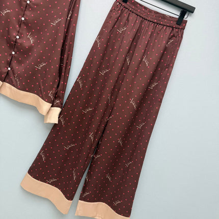 VALENTINO 26S SHIRT & WIDE-LEG PANTS SET 374