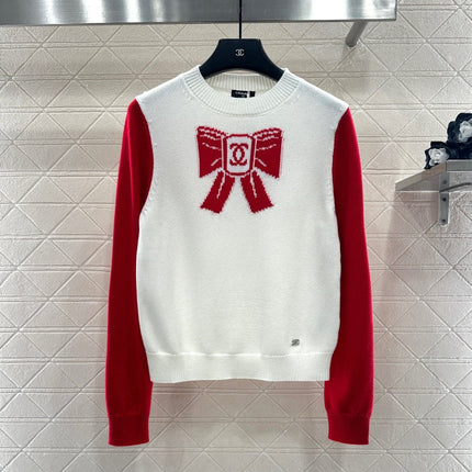 CHANEL 25S LONG-SLEEVE ROUND-NECK SWEATER 507