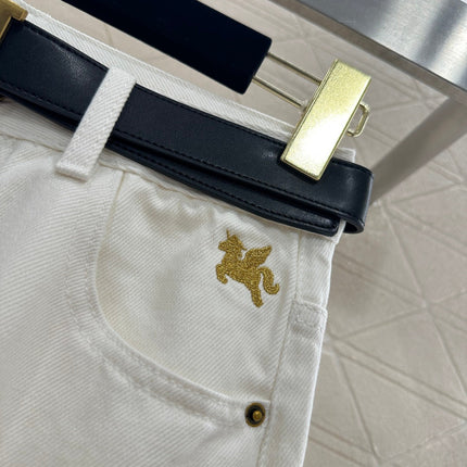 HERMES 25S HIGH-WAIST STRAIGHT JEANS 353