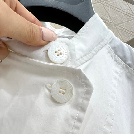 HERMES 25S SHORT-SLEEVE SHIRT DRESS 382