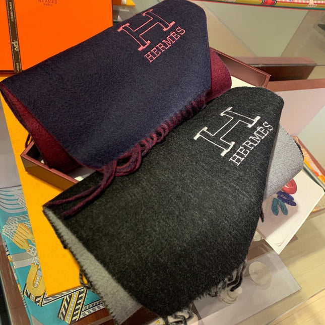 HERMES 25S SCARF 200 IN CASHMERE 856514