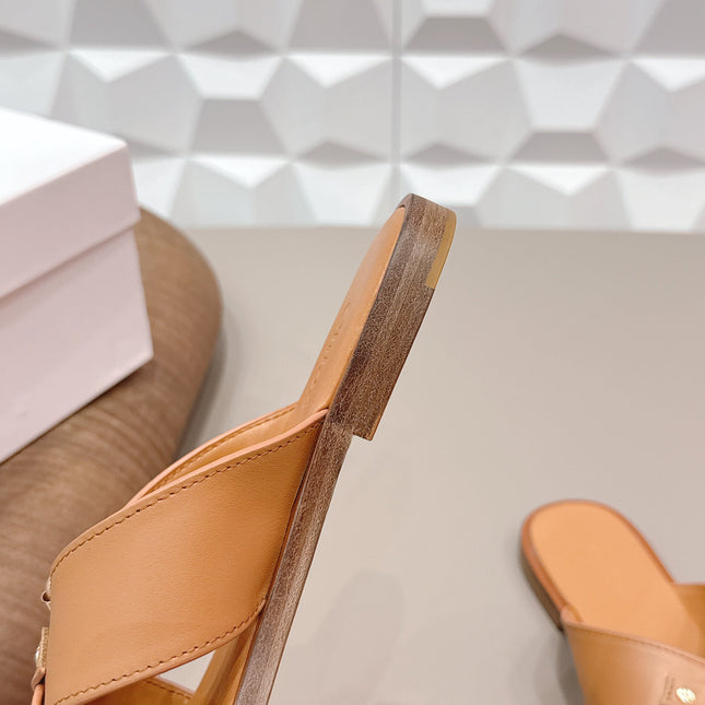 CHLOÉ 26S SANDALS IN LIGHT BROWN CALFSKIN