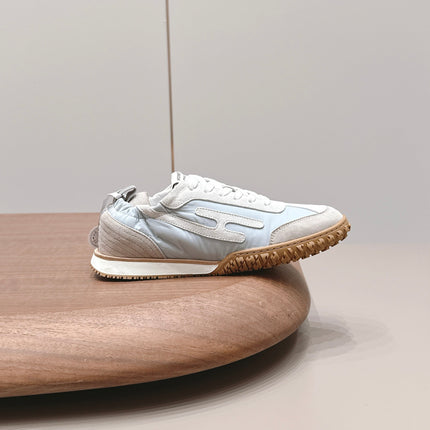 HM 26S BOUNCING SNEAKERS IN ICE BLUE NYLON AND LIGHT GREY SUEDE