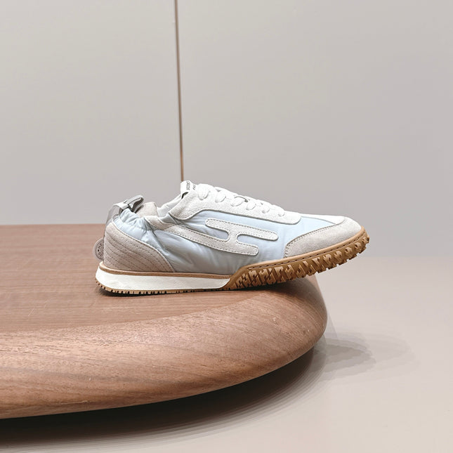 HM 26S BOUNCING SNEAKERS IN ICE BLUE NYLON AND LIGHT GREY SUEDE