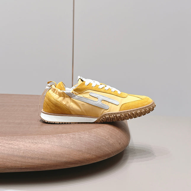 HM 26S BOUNCING SNEAKERS IN YELLOW NYLON AND SUEDE