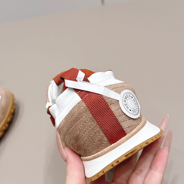 HM 26S BOUNCING SNEAKERS IN WHITE CALFSKIN AND BROWN SUEDE