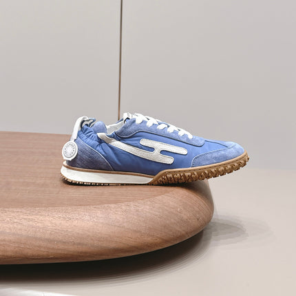 HM 26S BOUNCING SNEAKERS IN BLUE NYLON AND SUEDE