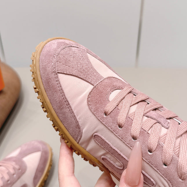 HM 26S BOUNCING SNEAKERS IN PINK NYLON AND SUEDE