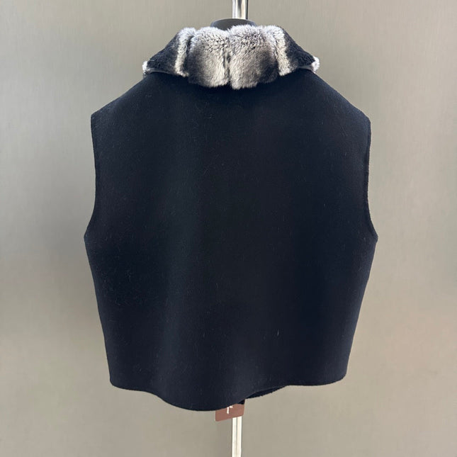 LP 26S FUR-COLLAR VEST 595