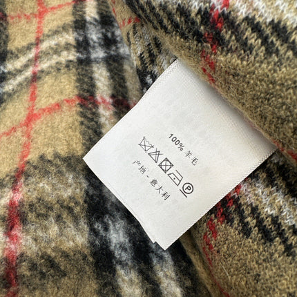 BURBERRY 25S PLAID KNITTED SCARF 114