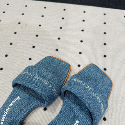 VY POOL SANDAL IN CERULEAN BLUE DENIM