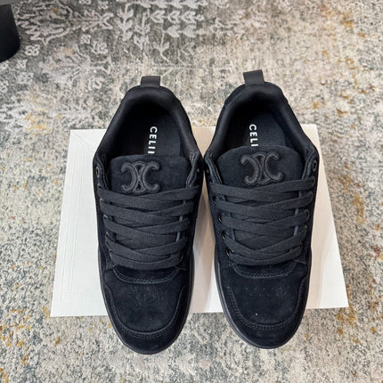 CELINE 26S SNEAKER IN BLACK SUEDE