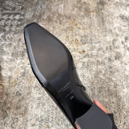 YSL 26S ANKLE BOOTS 70 MM IN BLACK SHINY CALFSKIN