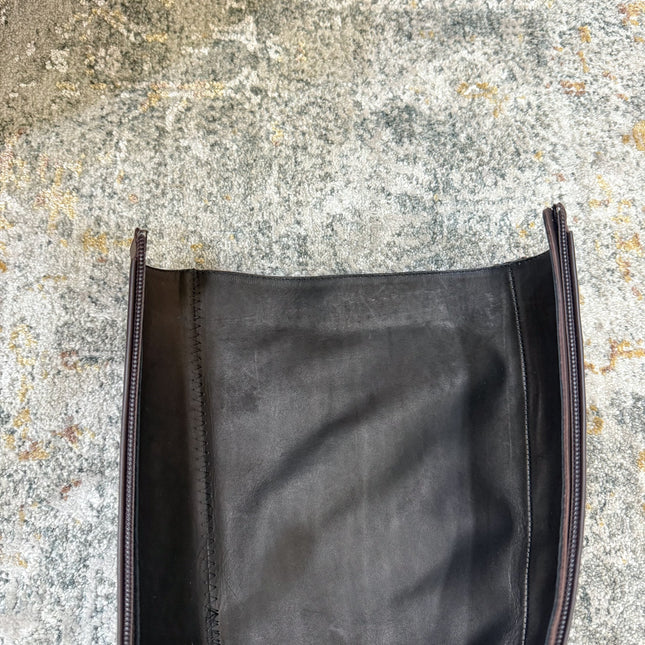HM 26S KNEE-HIGH BOOTS 35 MM IN DARK BROWN CALFSKIN
