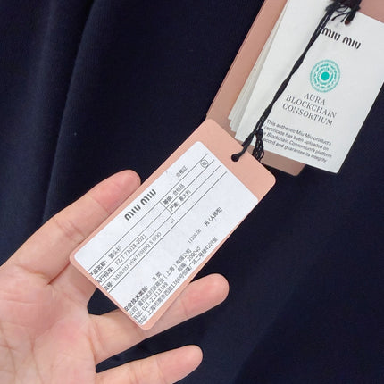 MIUMIU 26S LONG SLEEVE POLO SHIRT 907
