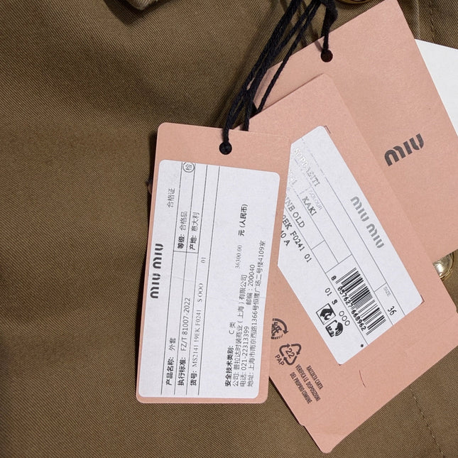 MIUMIU 26S LONG COAT 901