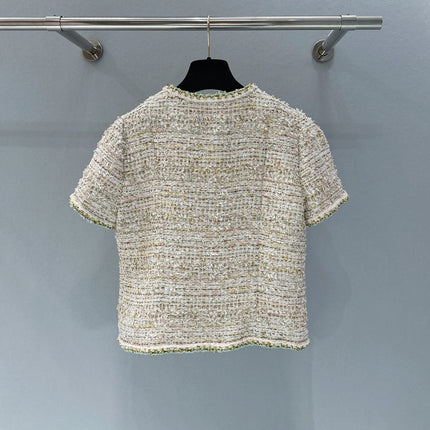CHANEL 26S SHORT-SLEEVE TWEED JACKET 891