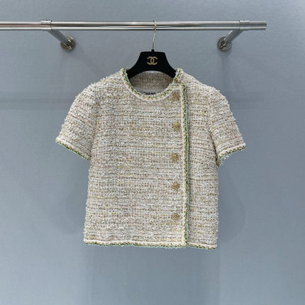 CHANEL 26S SHORT-SLEEVE TWEED JACKET 891