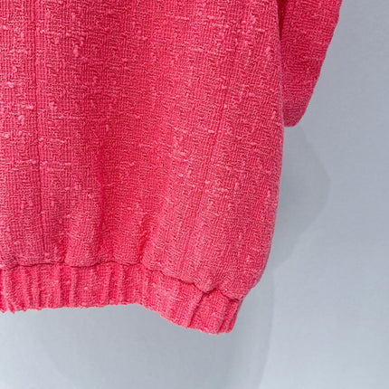 CHANEL 26S SHORT-SLEEVE STAND COLLAR JACKET 889