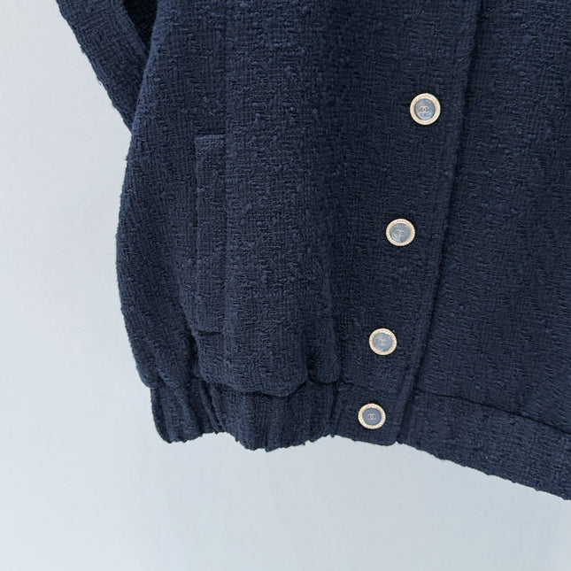 CHANEL 26S SHORT-SLEEVE STAND COLLAR JACKET 888