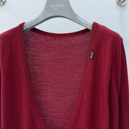 PRADA 26S V-NECK SWEATER 815
