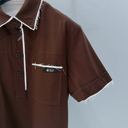 PRADA 26S SHORT SLEEVED POLO SHIRT 808