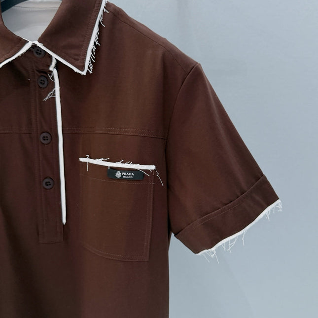 PRADA 26S SHORT SLEEVED POLO SHIRT 808